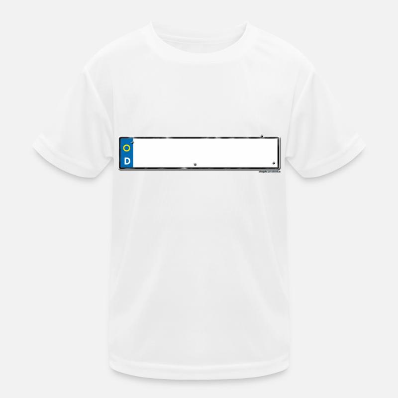 geburtstagnummernschild Kinder Funktions-T-Shirt
