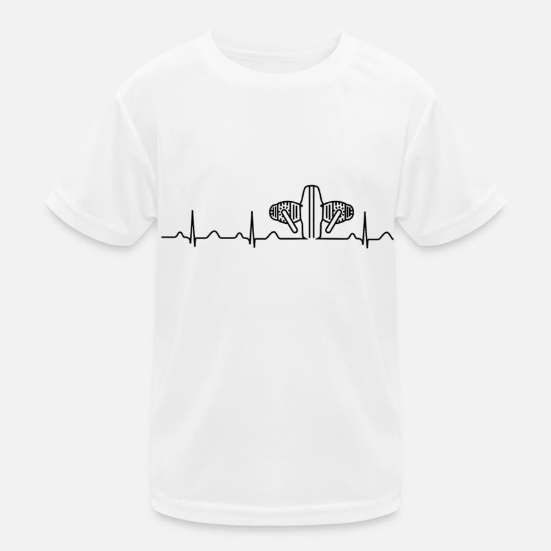 Heartbeat Boxermotor schwarz Kinder Funktions-T-Shirt
