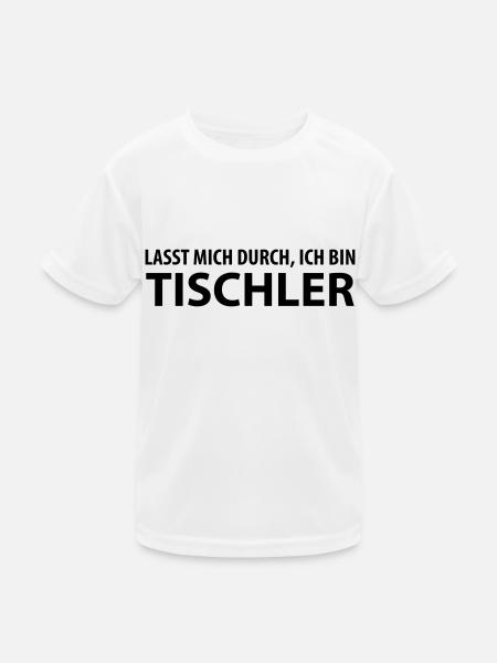 tischler - Kinder Funktions-T-Shirt - Weiß - Vorne