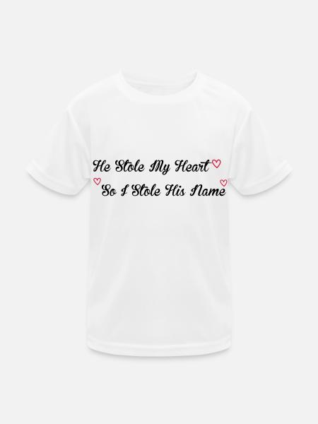 Stole My Heart - Kids Functional T-Shirt - white - Front