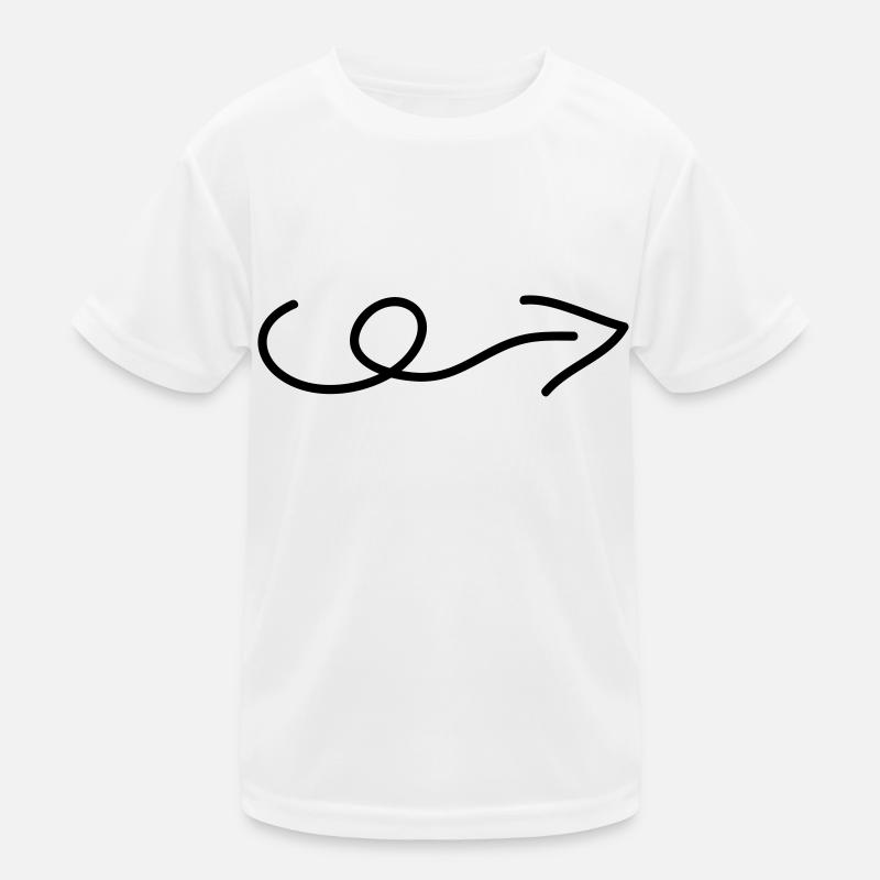 pfeil - Kinder Funktions-T-Shirt - Weiß