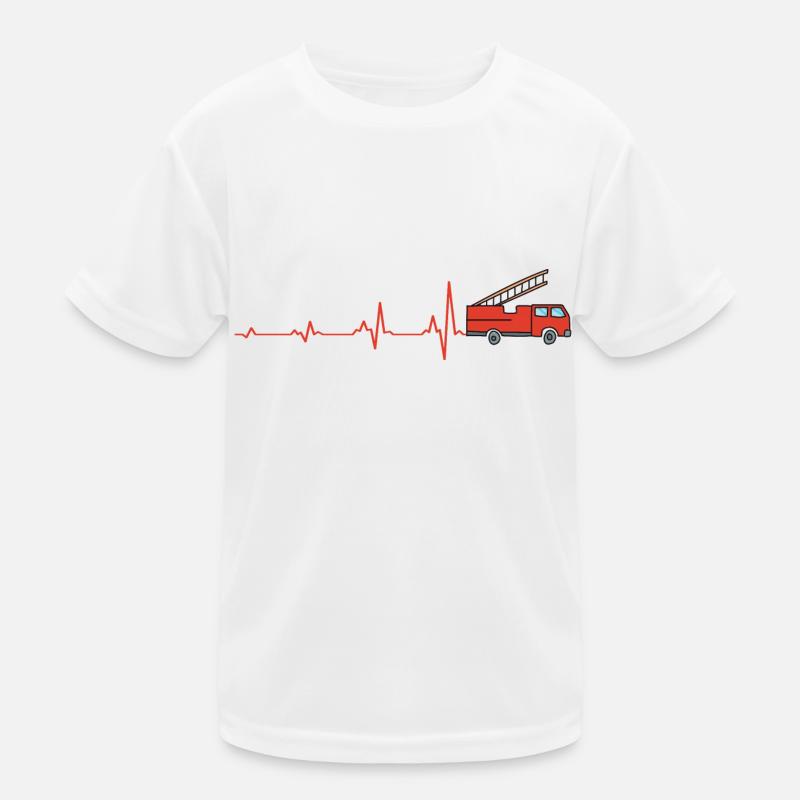 Heartbeat Pompier Pompier Pompier T-shirt sport Enfant