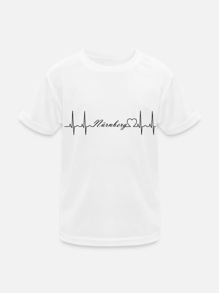 Nürnberg - Kinder Funktions-T-Shirt - Weiß
