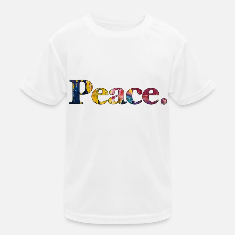 Frieden Peace Kinder Funktions-T-Shirt