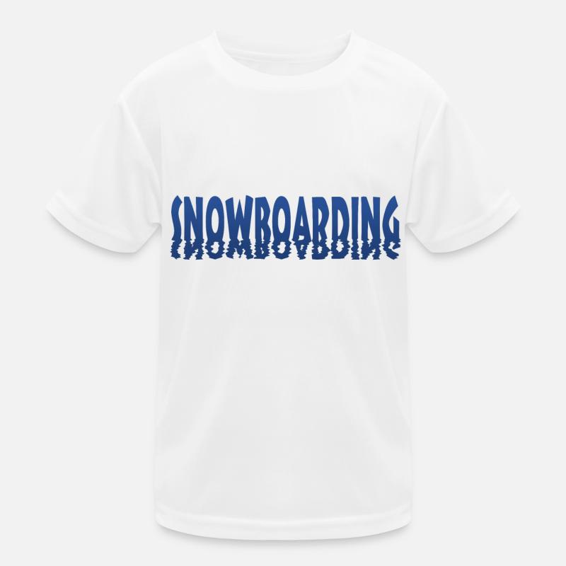 snowboarding Kinder Funktions-T-Shirt