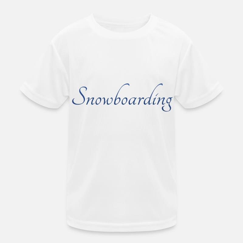 snowboarding snowboard boarden Kinder Funktions-T-Shirt