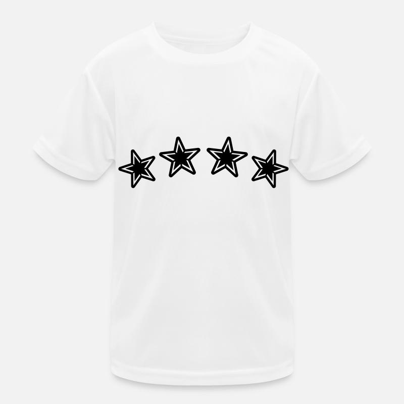 Vier Sterne Symbol Kinder Funktions-T-Shirt