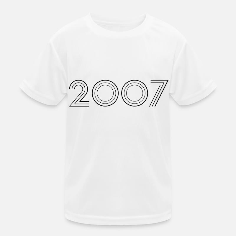 2007 - Kinder Funktions-T-Shirt - Weiß