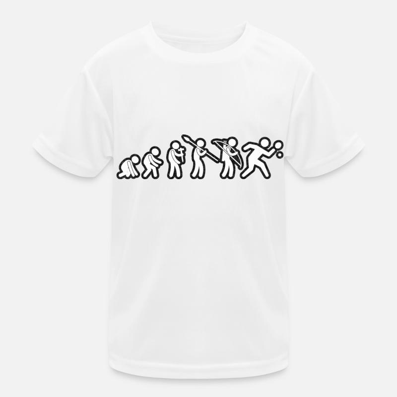 Evolution Table Tennis White Grunge Kinder Funktions-T-Shirt