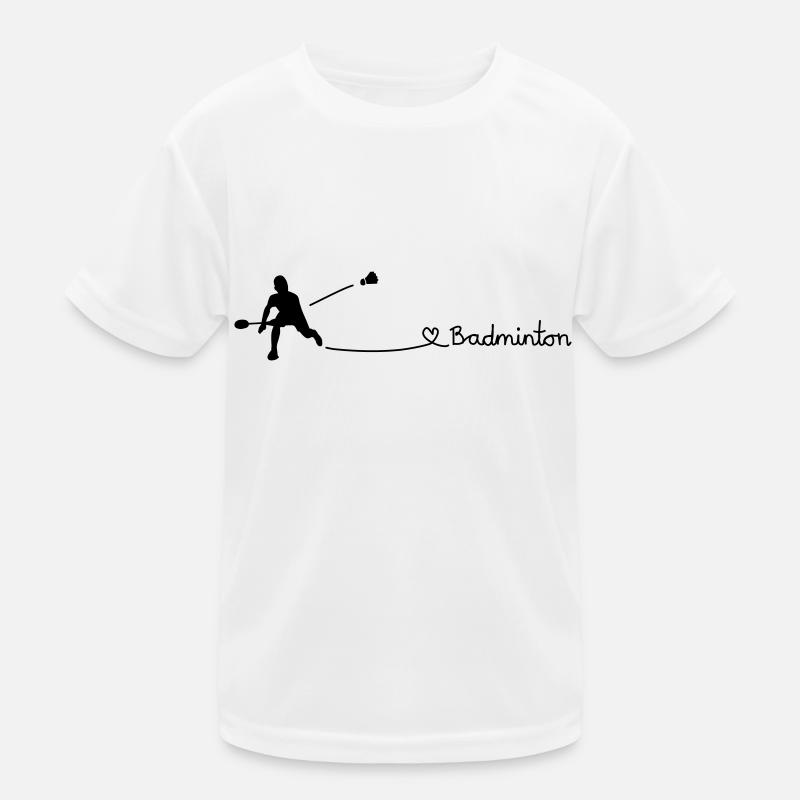Love Badminton Kinder Funktions-T-Shirt