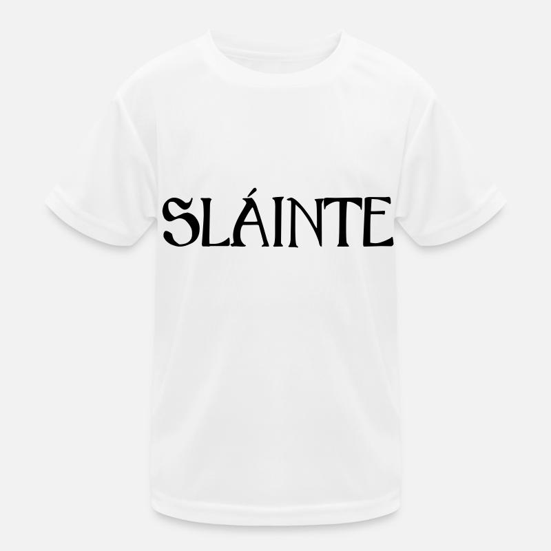 Slainte text de Kinder Funktions-T-Shirt