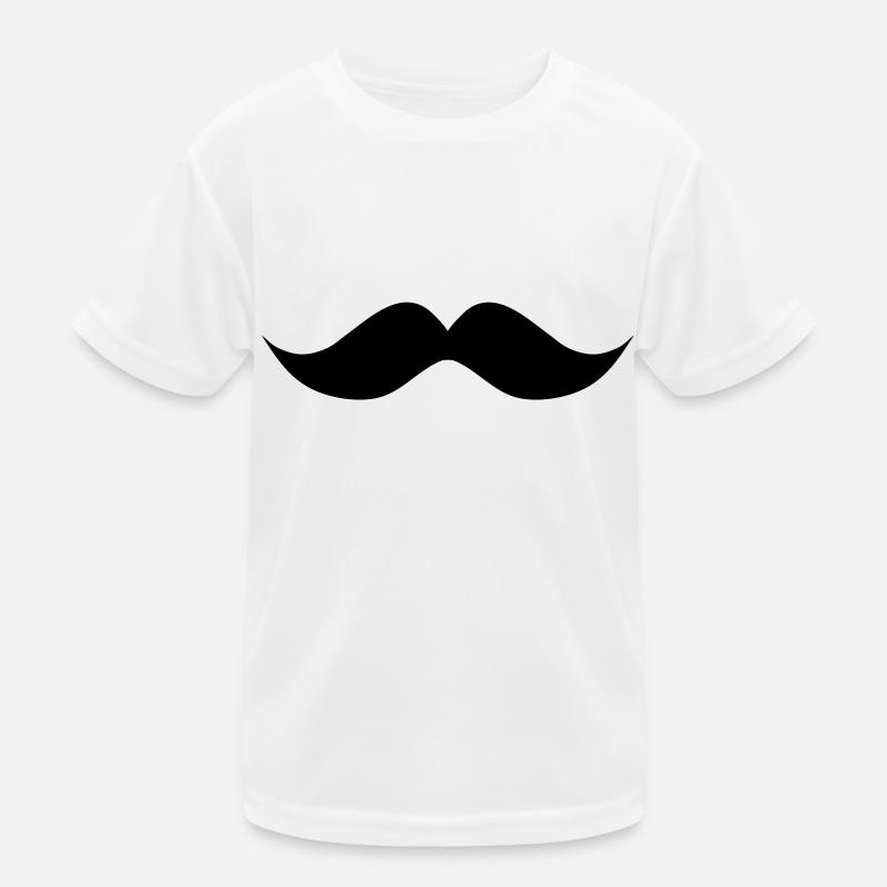 Mustache moustache wavy Kids Functional T-Shirt