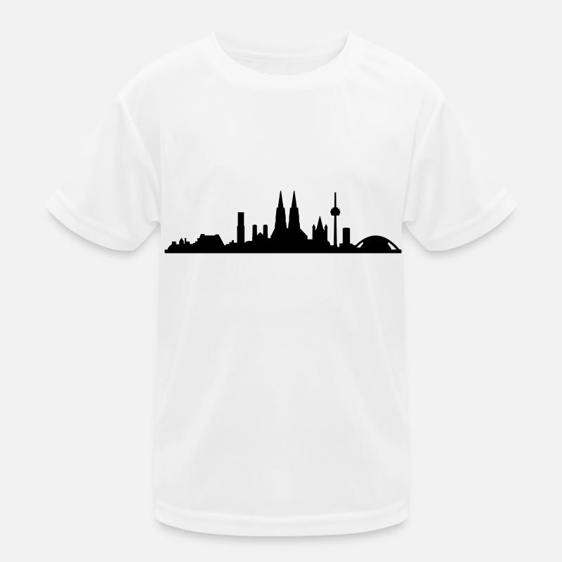 Skyline Köln Kinder Funktions-T-Shirt