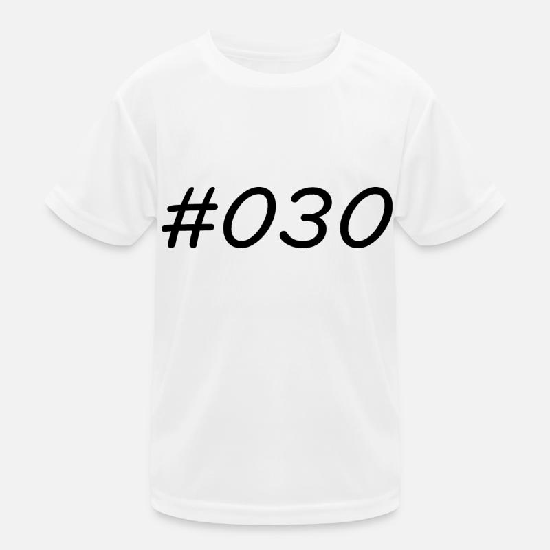 #030 - Hashtag 030 - Netnummer Berlijn - Hoofdstad Functioneel T-shirt voor kinderen