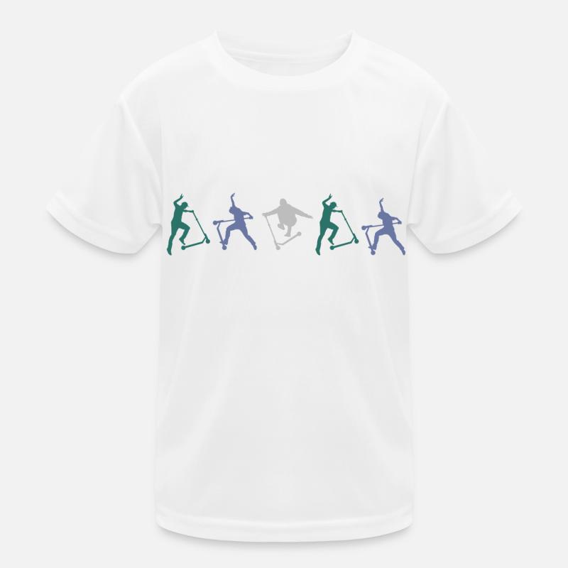 stuntscooter rollerscooter scooter e-scooter-pro Kinder Funktions-T-Shirt