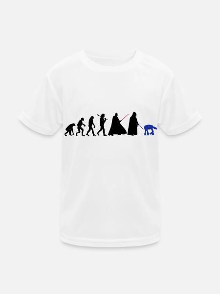 EVOLUTION DARK VADOR - T-shirt sport Enfant - blanc - Devant