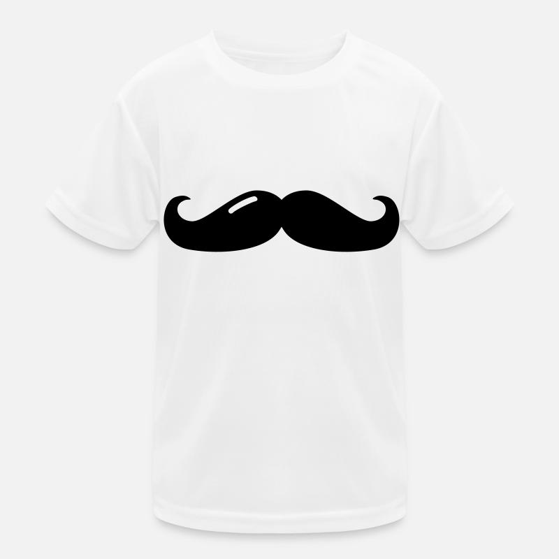 mustache - moustache - beard - bart Kinder Funktions-T-Shirt