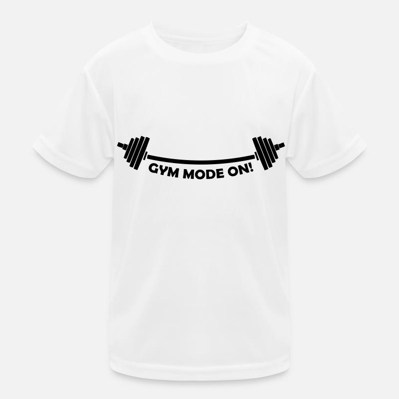 Gym Mode on Kids Functional T-Shirt