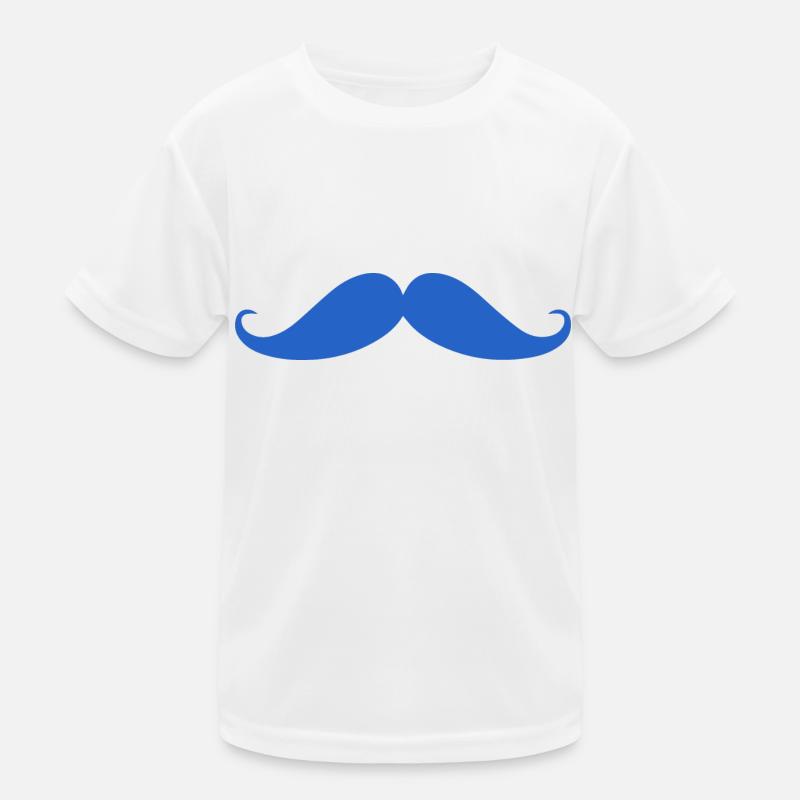 Prostatakrebs Bewusstsein Schnurrbart - Kinder Funktions-T-Shirt - Weiß