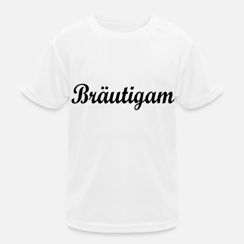 Bräutigam Kinder Funktions-T-Shirt
