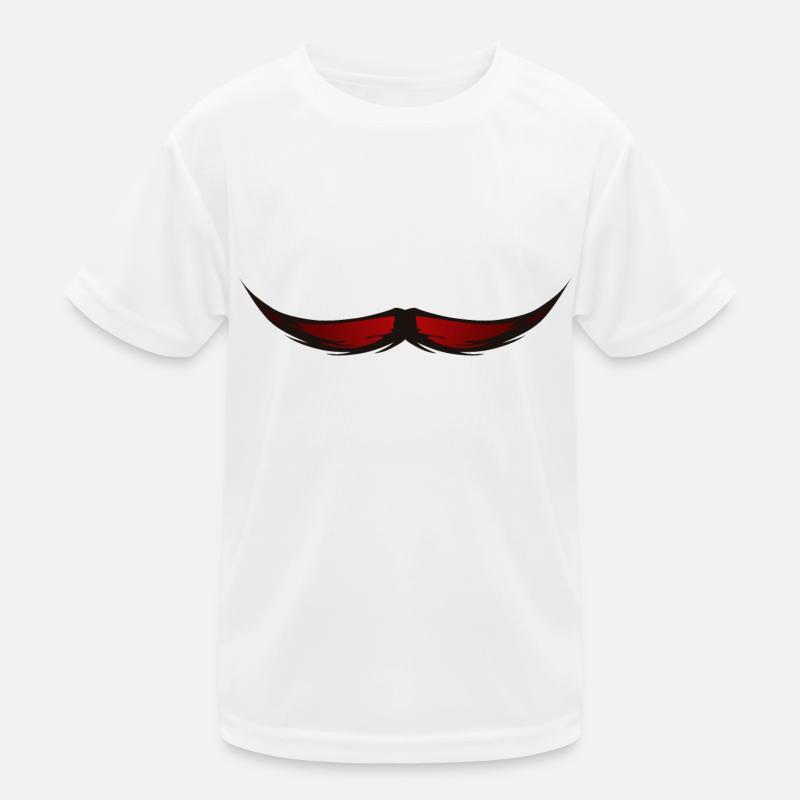 Schnurrbart Schnurrbart Hipster 610 B Kinder Funktions-T-Shirt