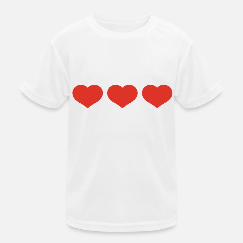 herzen Kinder Funktions-T-Shirt