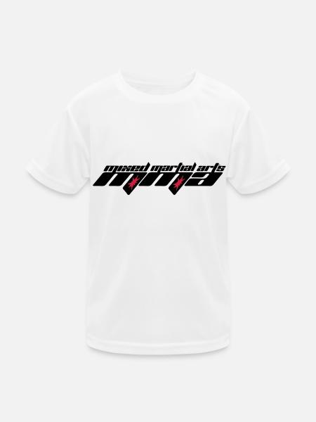 Mixed Martial Arts Logo - Kinder Funktions-T-Shirt - Weiß - Vorne
