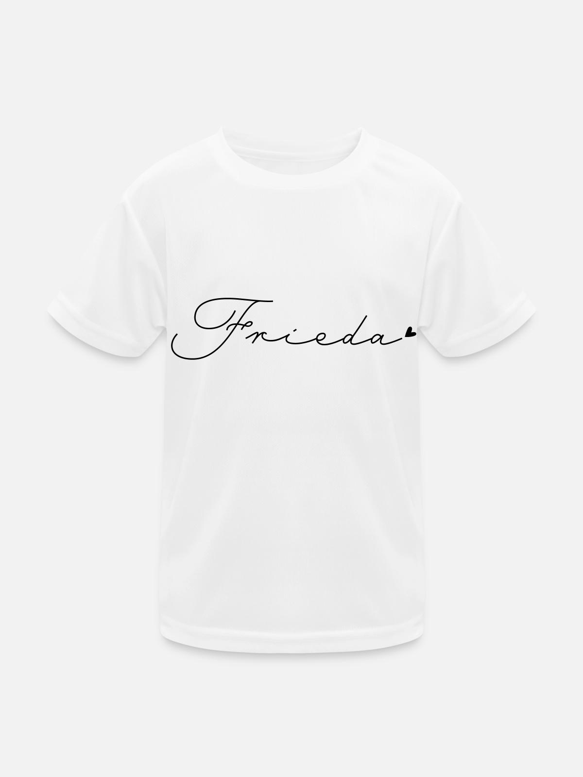 Name Frieda - Kids Functional T-Shirt - white - Front