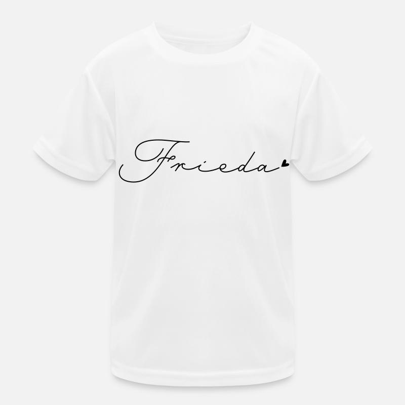 Name Frieda - Kids Functional T-Shirt - white