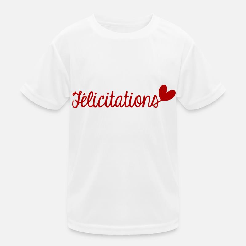FELICITATIONS. BRAVO. NAISSANCE. ANNIVERSAIRE. BAC T-shirt sport Enfant
