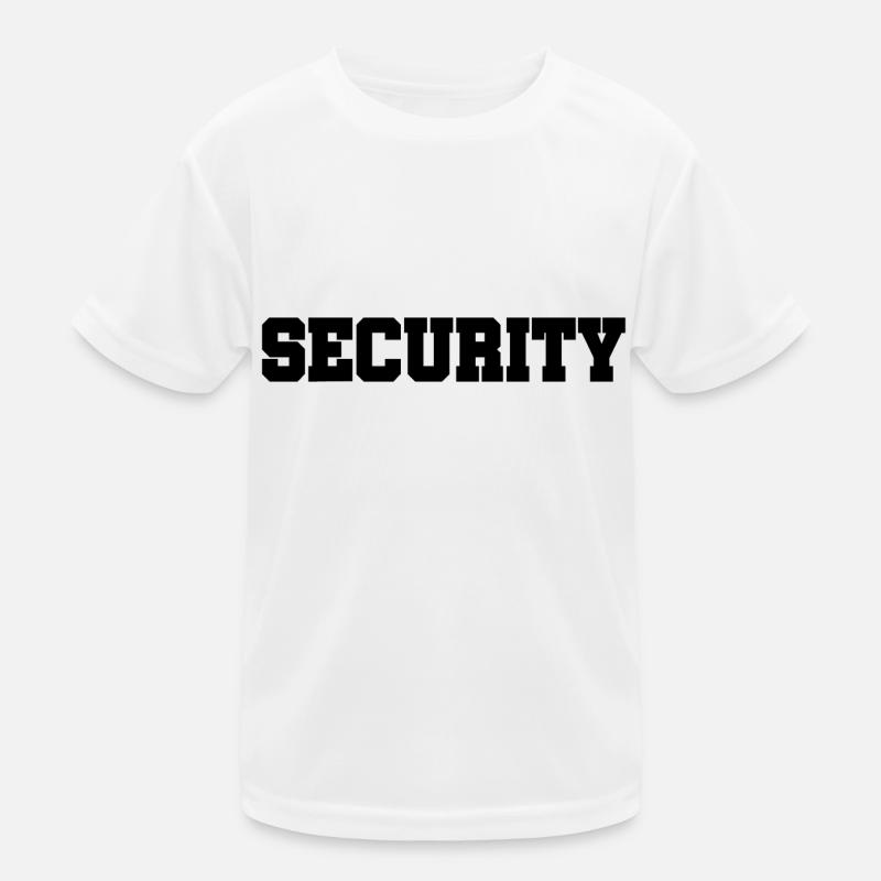 Security - Sicherheitsdienst - Bewachung - Schutz - Kinder Funktions-T-Shirt - Weiß