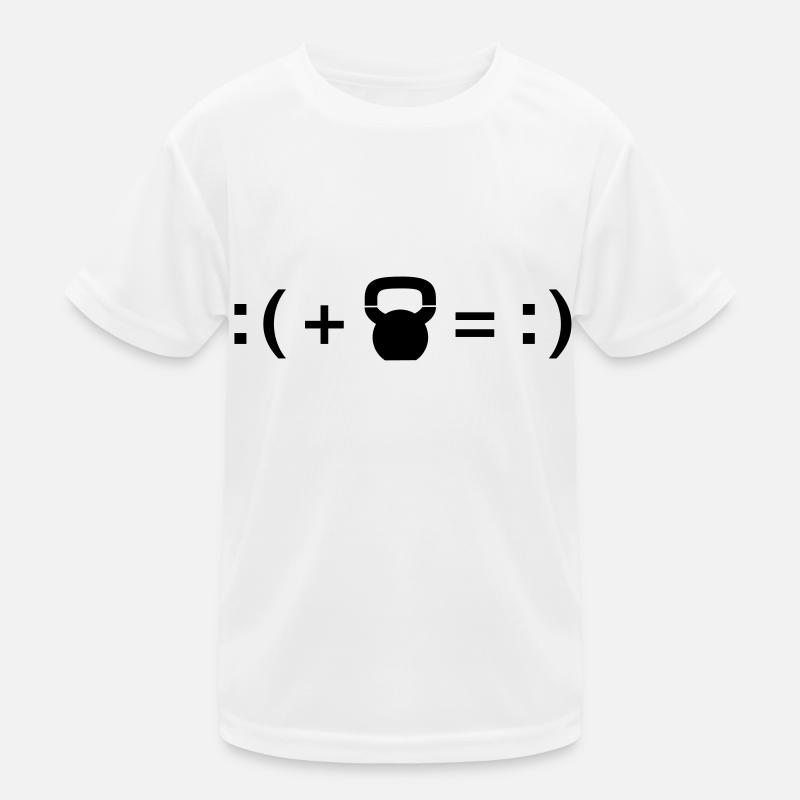 Formula For Happiness (Kettlebell) Kids Functional T-Shirt