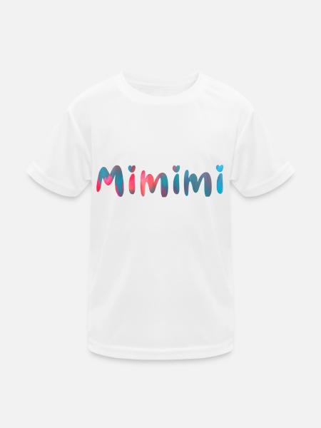 mimimi ,name, typo,sprüche,bunt - Kinder Funktions-T-Shirt - Weiß