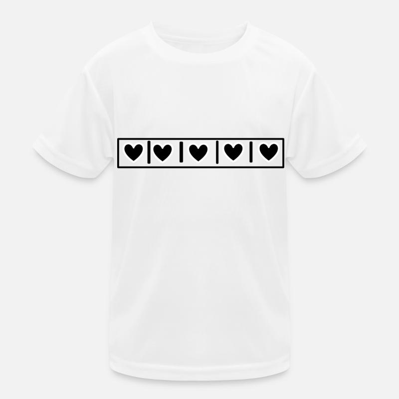Herzen Quadrate Kinder Funktions-T-Shirt
