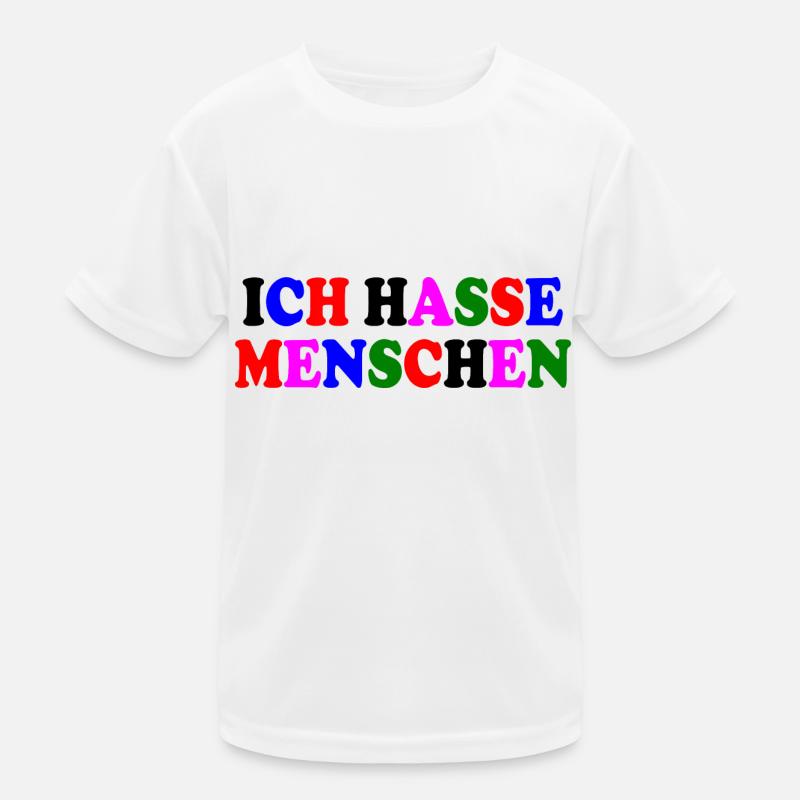 Ich hasse menschen Kinder Funktions-T-Shirt