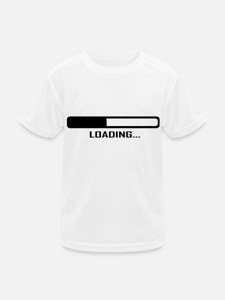 Loading Bar - Computer - Kids Functional T-Shirt - white - Front