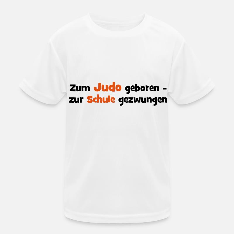 Judo - Kinder Funktions-T-Shirt - Weiß
