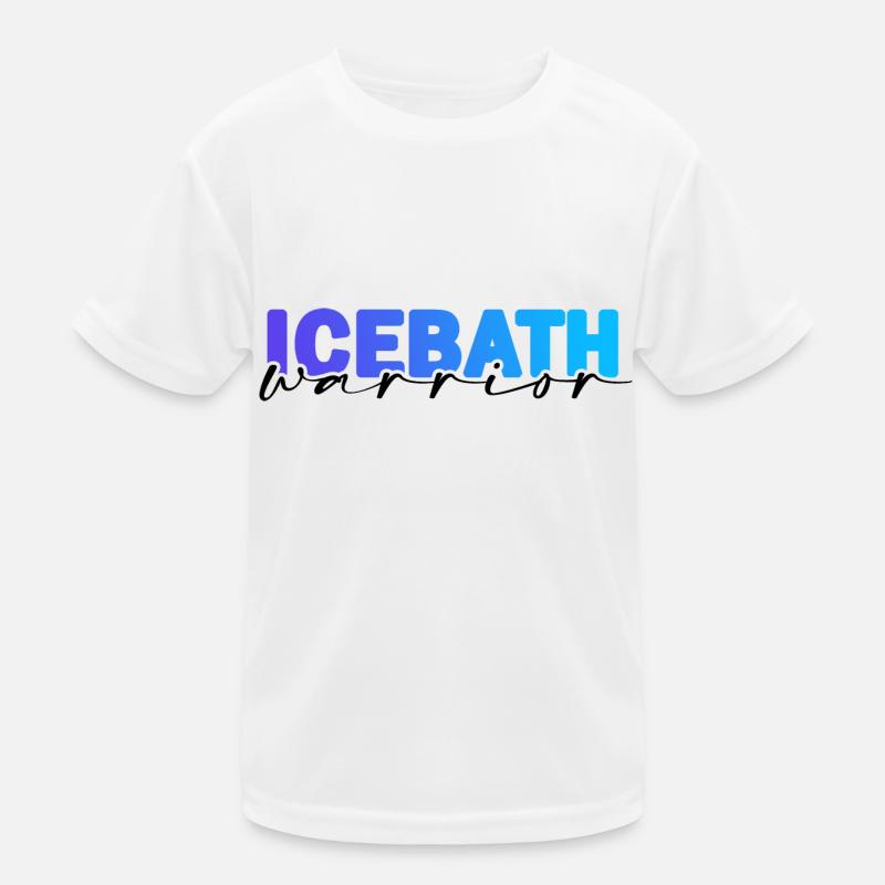 Eisbader "Winterschwimmer" eiskaltes Eisbad Kinder Funktions-T-Shirt