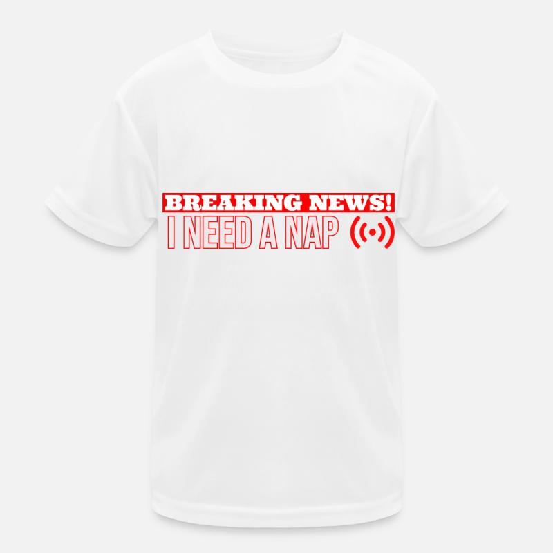 Eilmeldung Ich brauche ein Nickerchen Kinder Funktions-T-Shirt