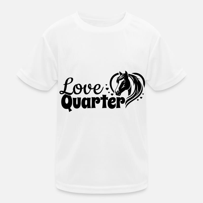 Quart d’amour coeur tête de cheval T-shirt sport Enfant