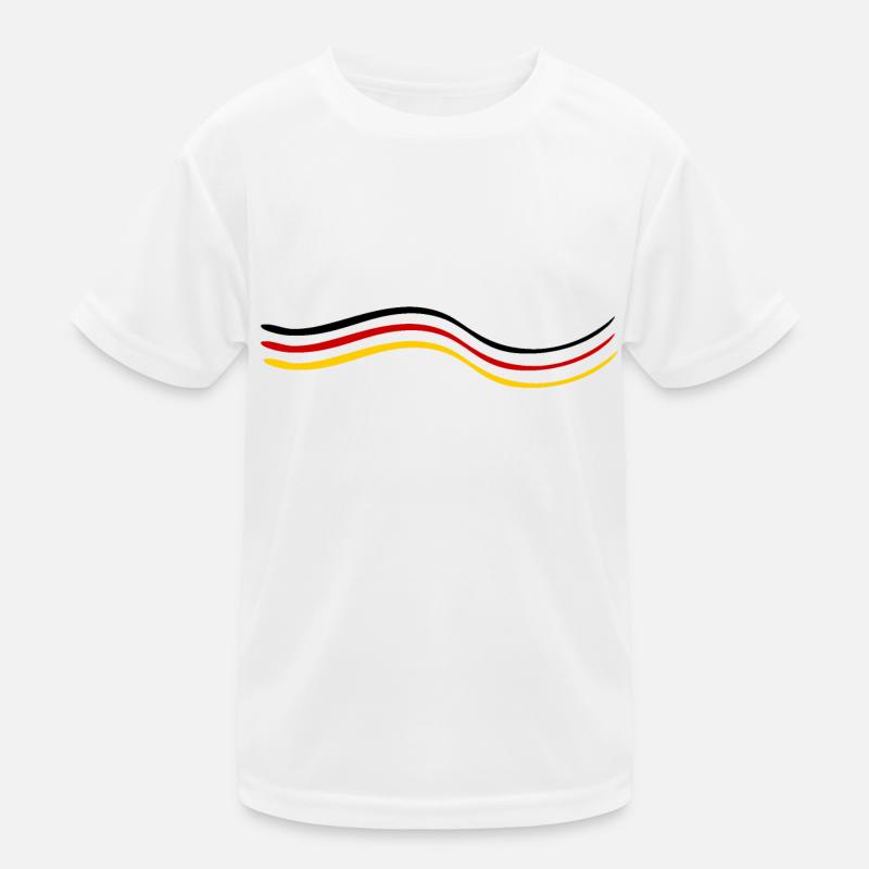Black Red Gold Kids Functional T-Shirt