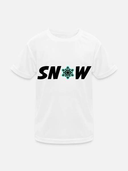Snow Frost - Kinder Funktions-T-Shirt - Weiß - Vorne