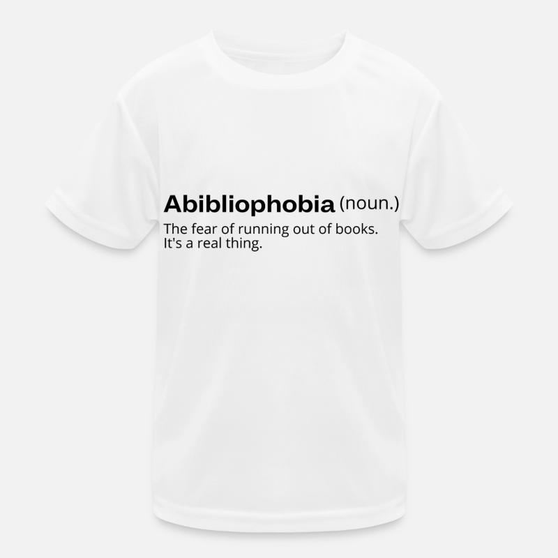 Abibliophobia Kids Functional T-Shirt