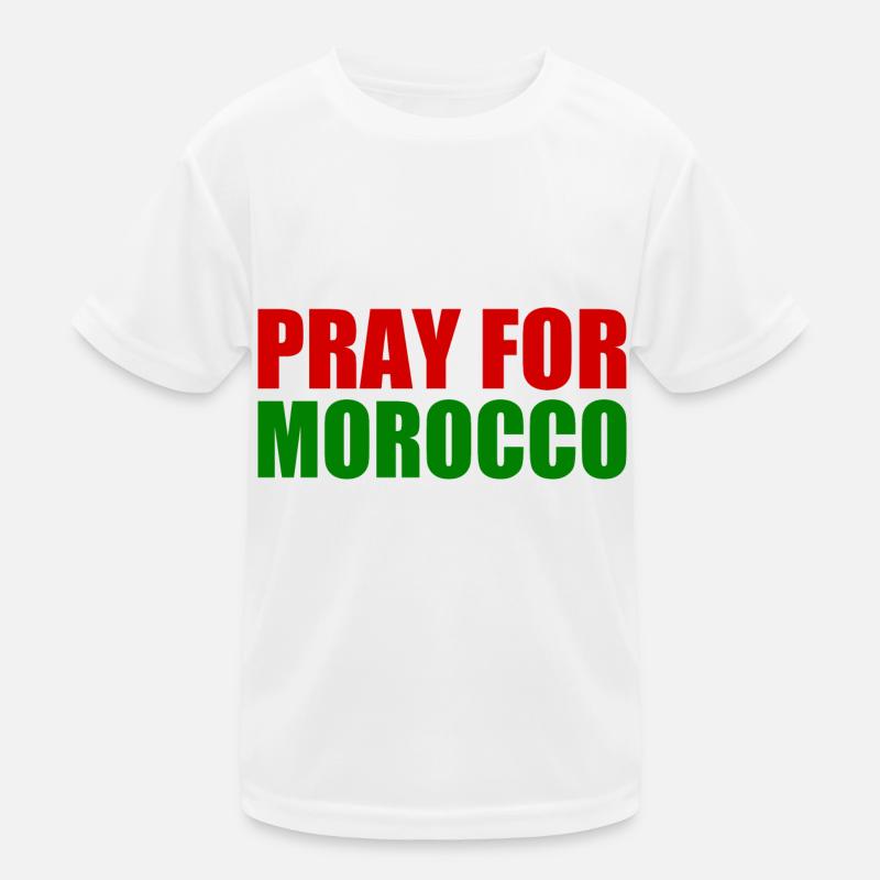 Pray for morocco marokko Kinder Funktions-T-Shirt