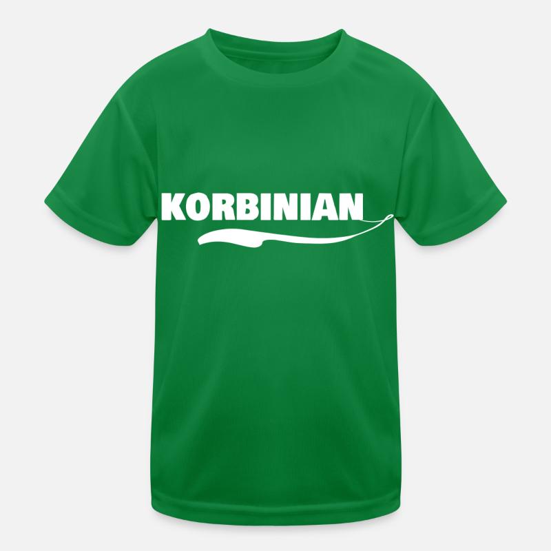 First name korbinian Kids Functional T-Shirt