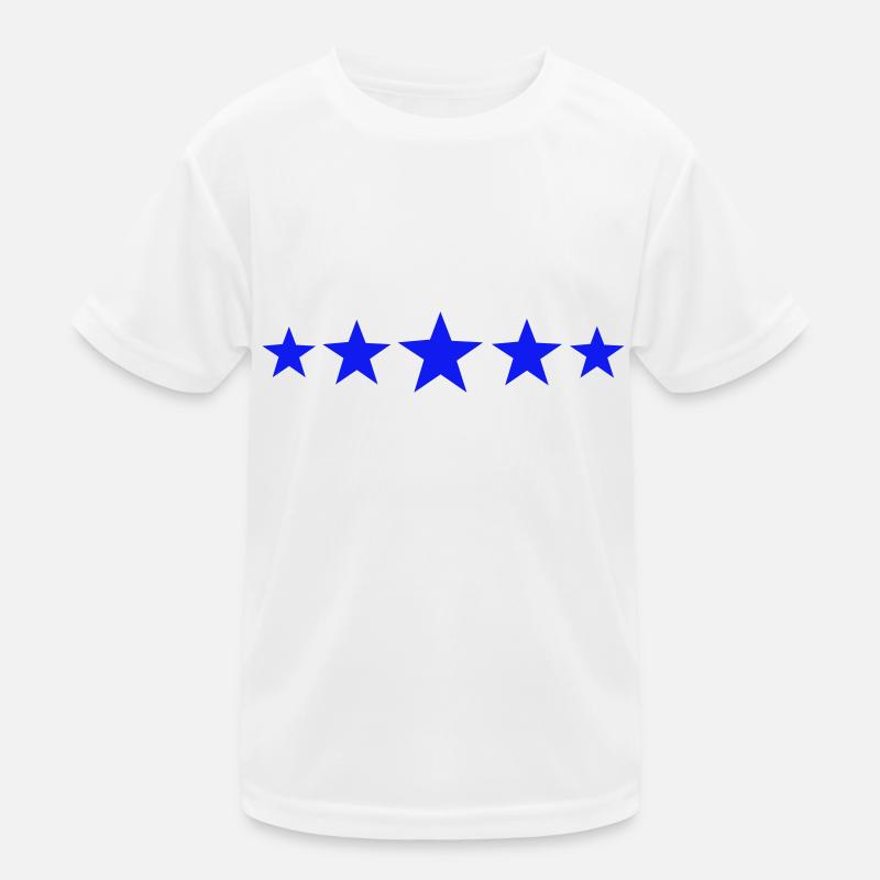 5 Sterne nebeneinander Kinder Funktions-T-Shirt