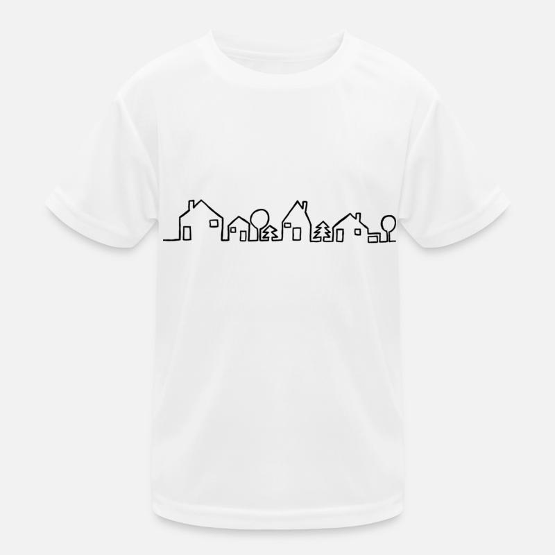 Häuser Kinder Funktions-T-Shirt