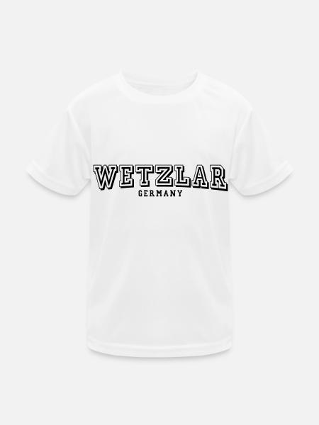 Wetzlar - Kinder Funktions-T-Shirt - Weiß