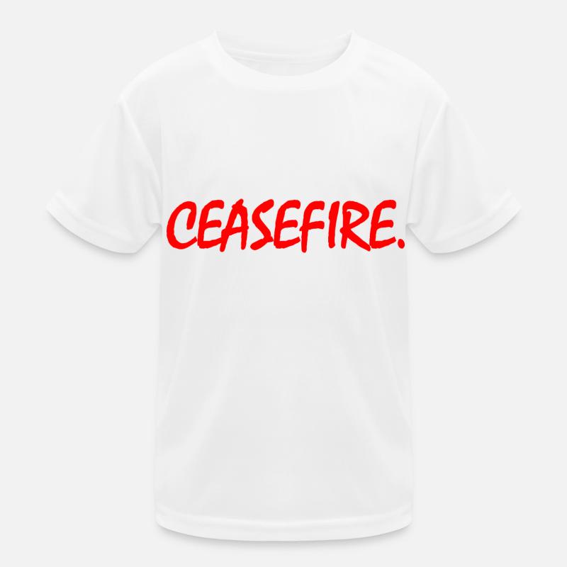 Ceasefire now Kids Functional T-Shirt