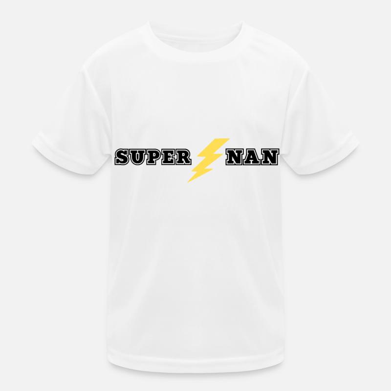SUPER NAN SCHWARZ Kinder Funktions-T-Shirt